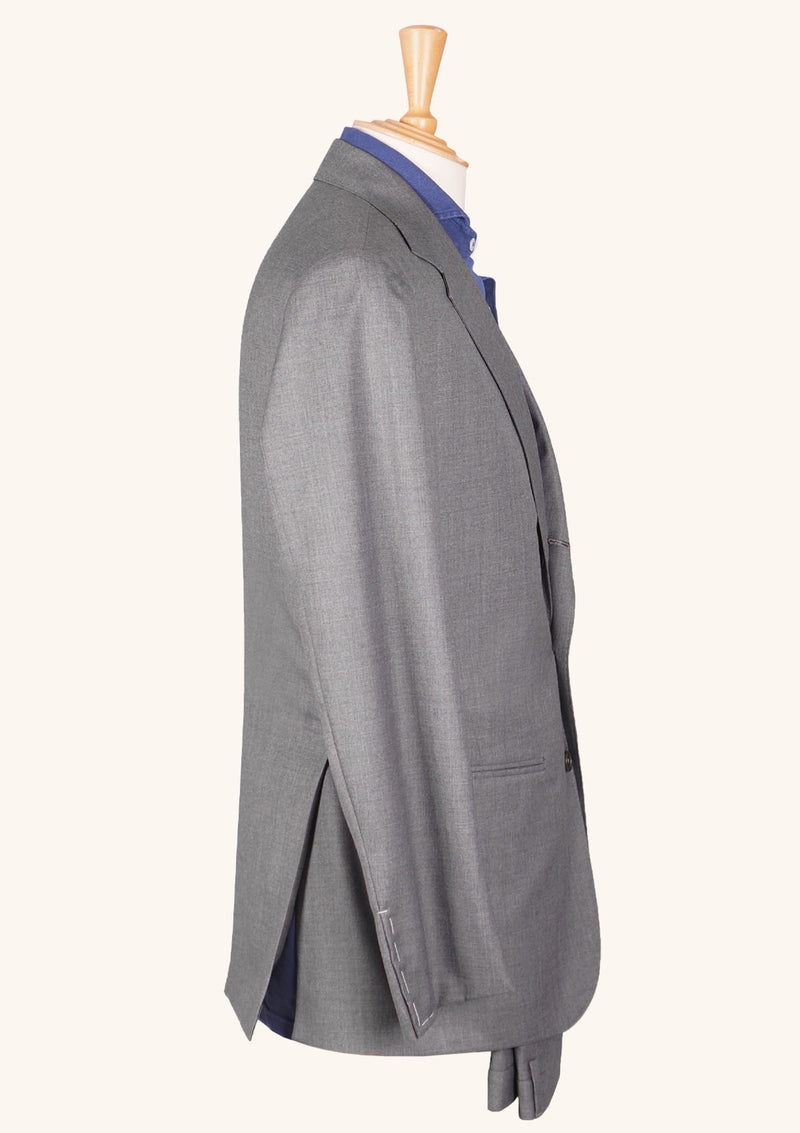 Grey Wool Single-Breasted Suit