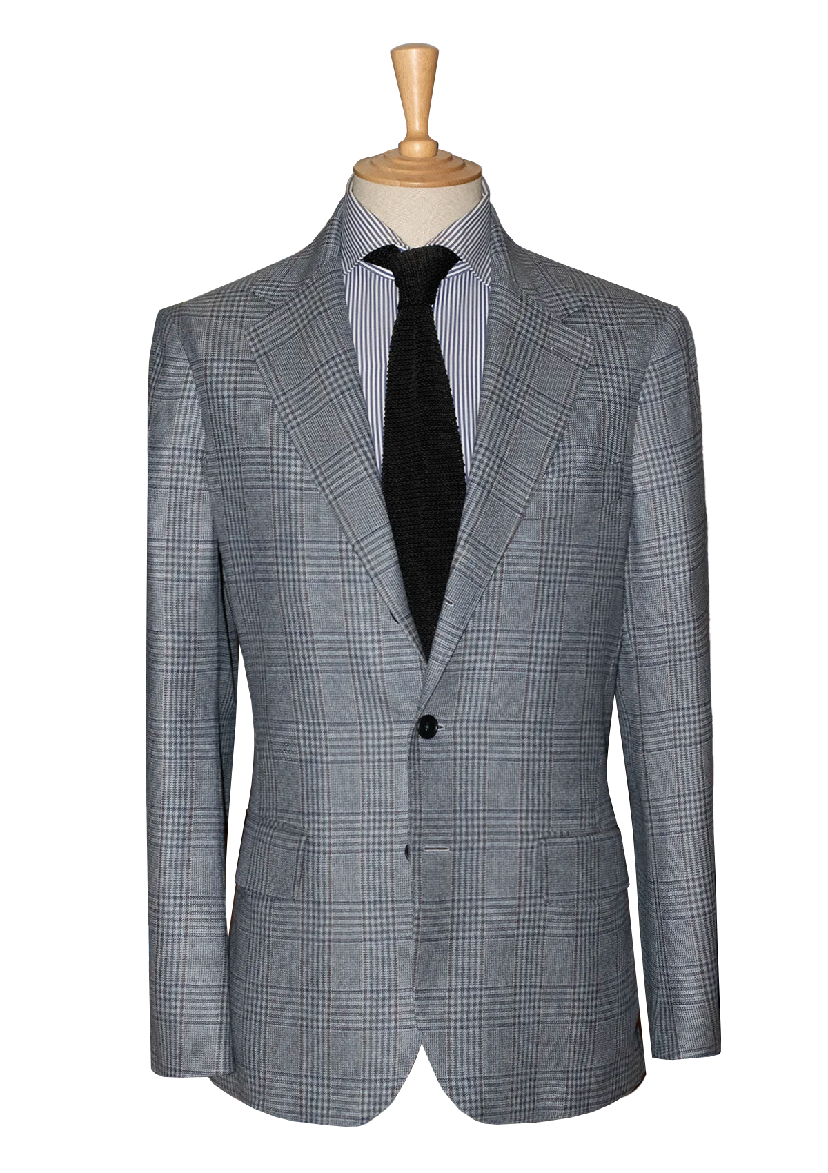 Silver Blue Prince of Wales Unstructured Jacket