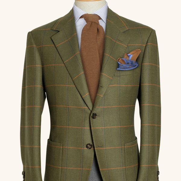 Green Tweed Unstructured Jacket | Stefano Bemer