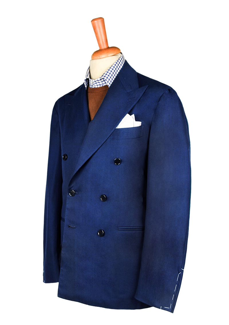 Unstructured double breasted sales blazer