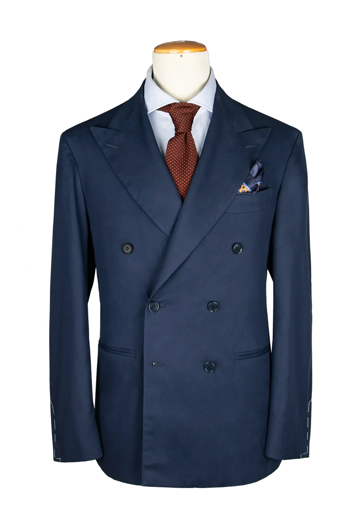Double Breasted Cashmere and Cotton Blazer