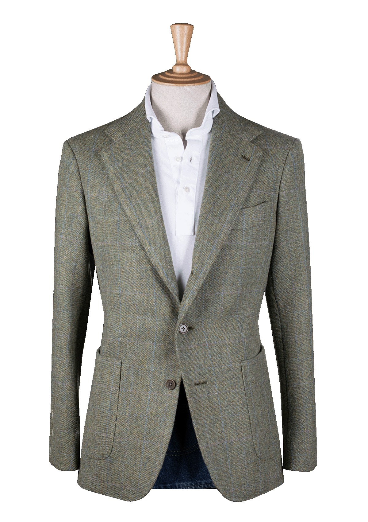 Green Unstructured Shetland Jacket