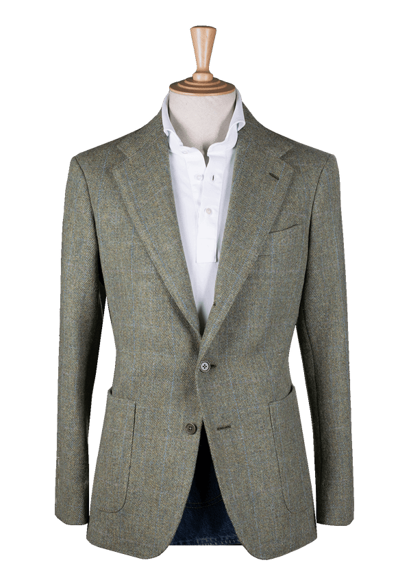 Green Wool Unstructured Jacket