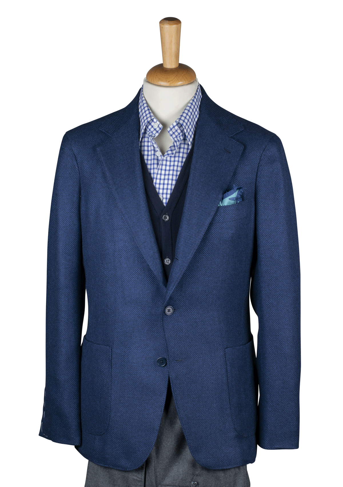 Azure Cashmere Unstructured Jacket