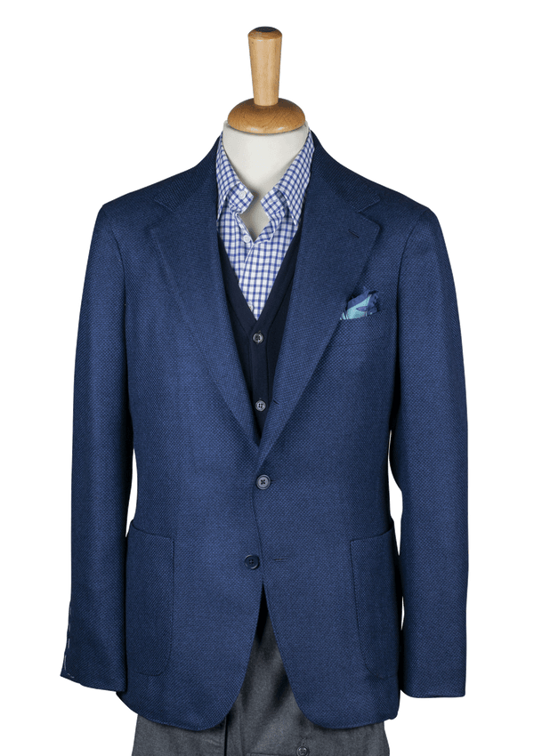 Azure Cashmere Unstructured Jacket