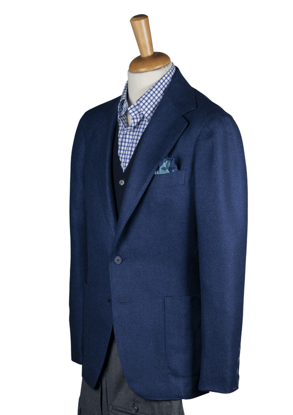 Azure Cashmere Unstructured Jacket