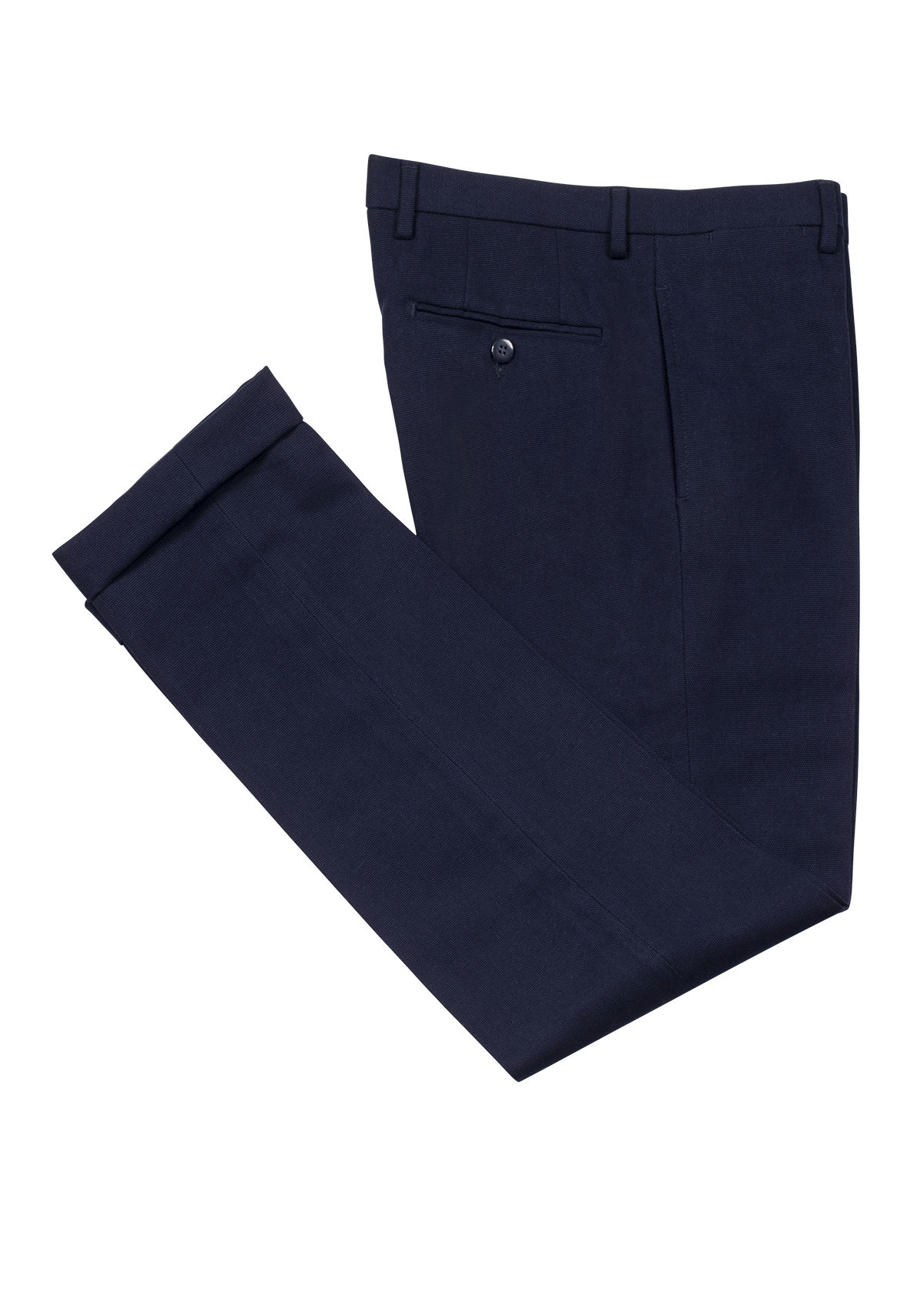 Blue Fustagno Cotton Trousers