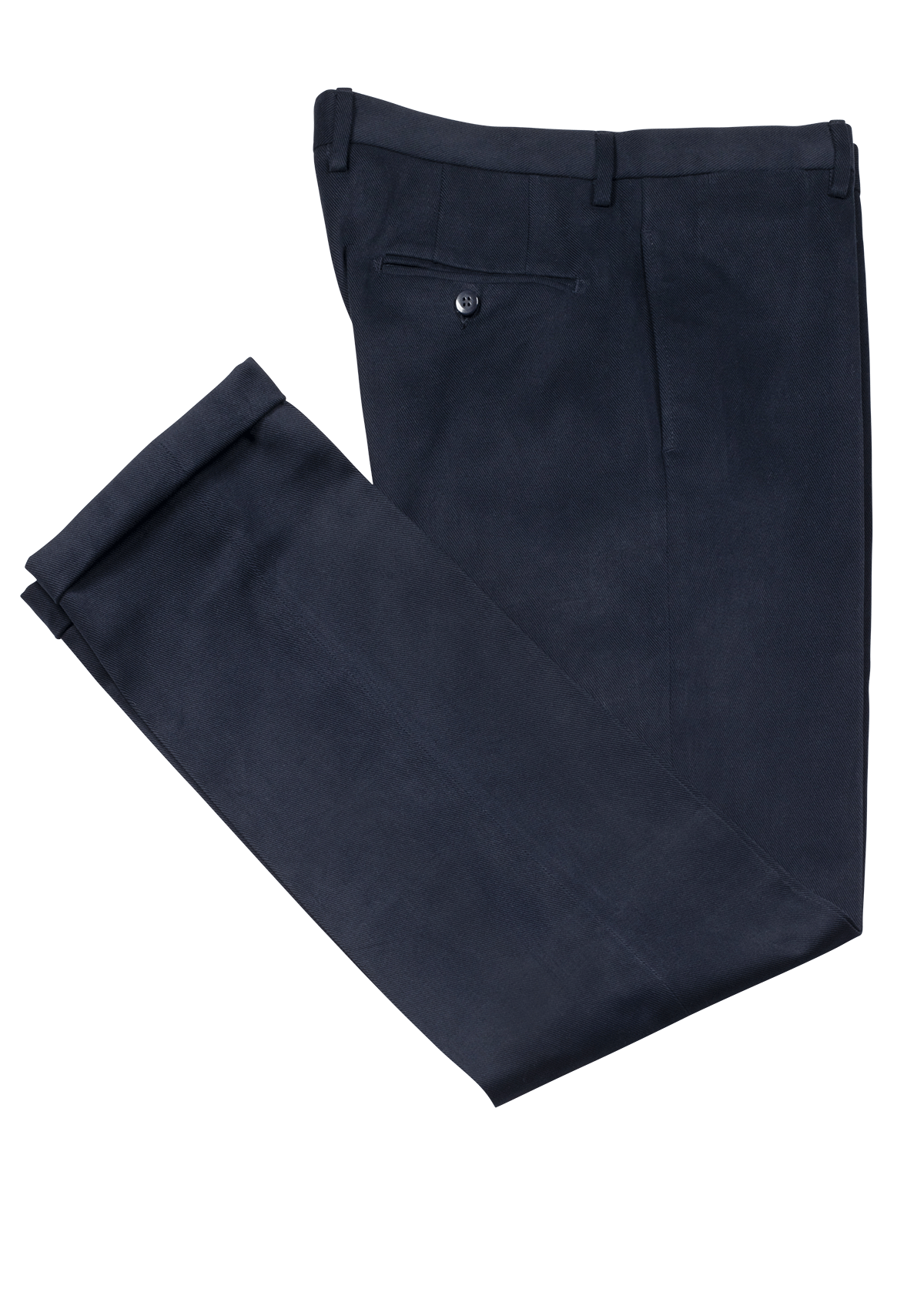 Blue Fustagno Cotton Twill Trousers