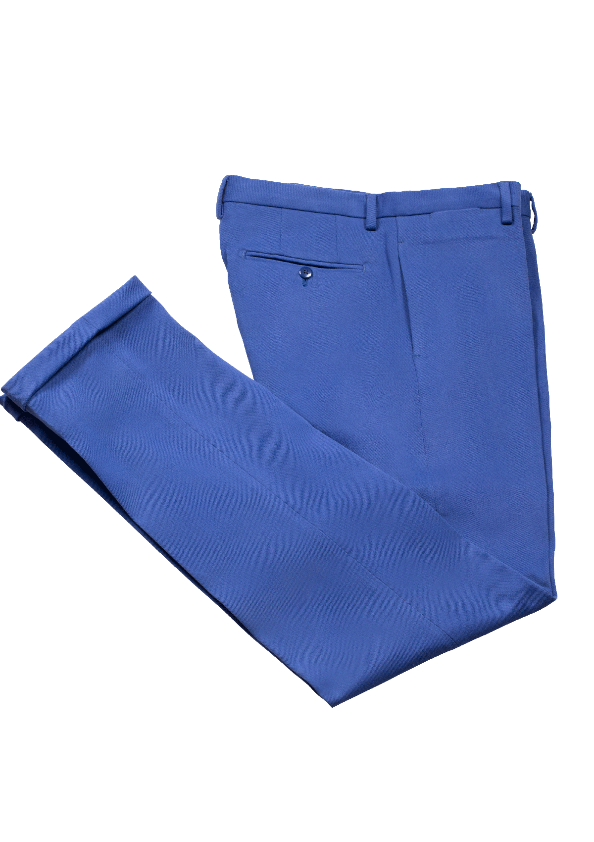 Azure Fustagno Cotton Twill Trousers