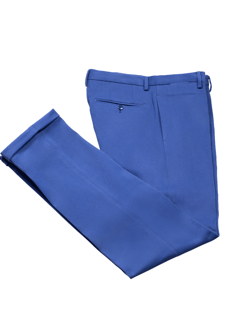 Azure Fustagno Cotton Twill Trousers