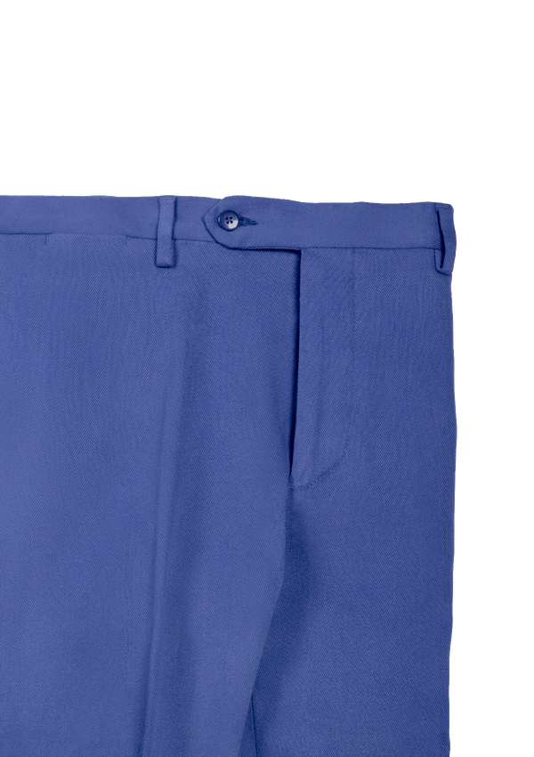 Azure Fustagno Cotton Twill Trousers