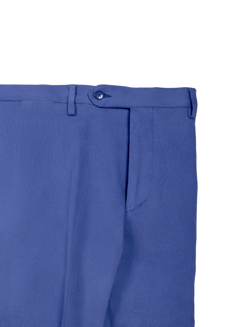 Azure Fustagno Cotton Twill Trousers