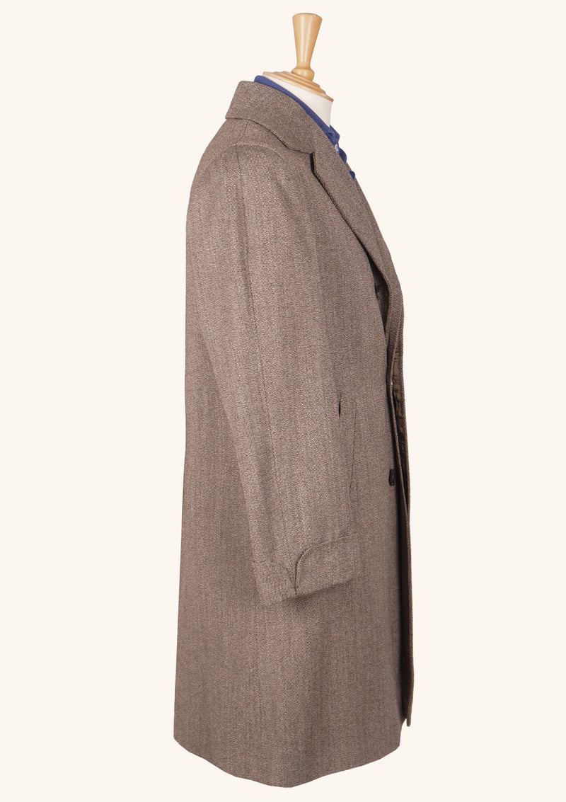 Vintage Khaki Wool Overcoat