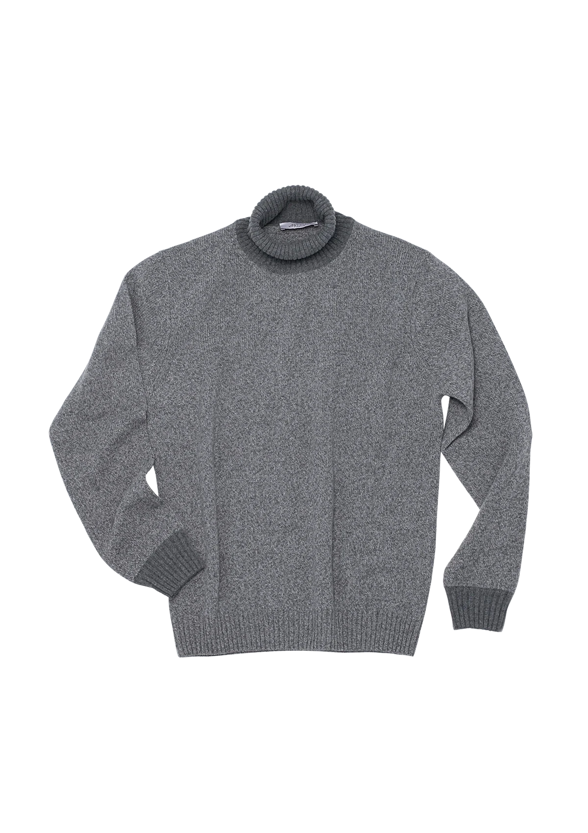 Light Grey Wool Turtleneck Sweater