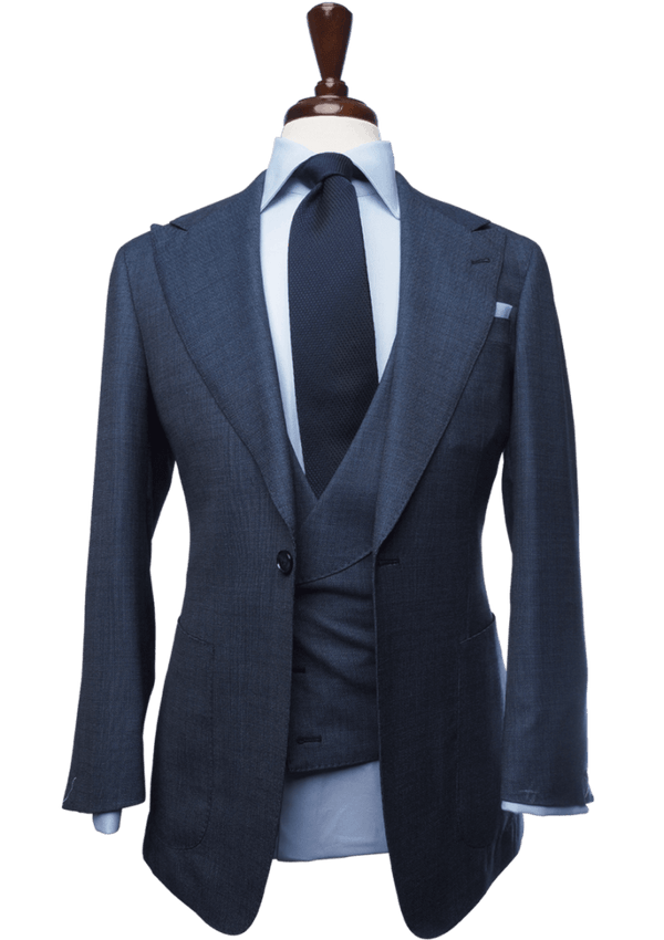 Southern Blue Tick Weave Suit
