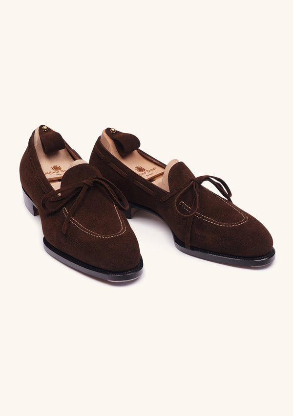 Chocolate Brown Bow Tie Loafers