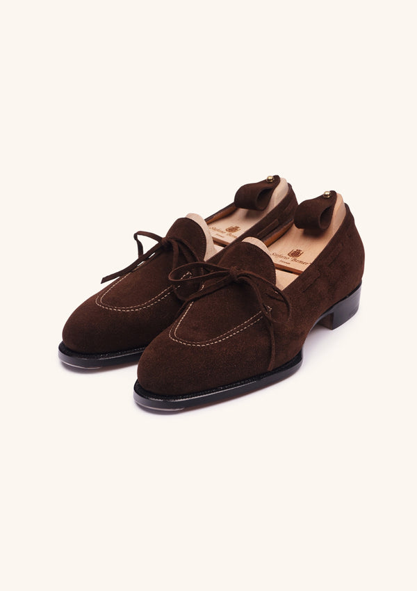 Chocolate Brown Bow Tie Loafers