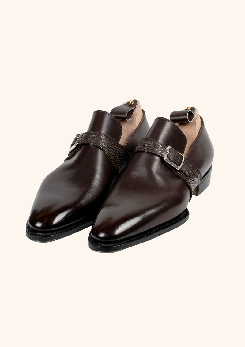 Dark Brown Monk Strap Shoes