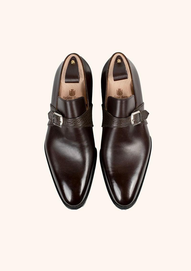 Dark Brown Monk Strap Shoes