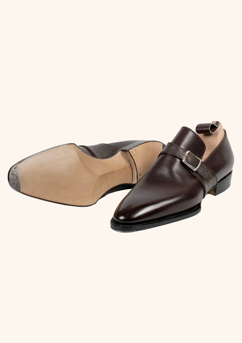 Dark Brown Monk Strap Shoes