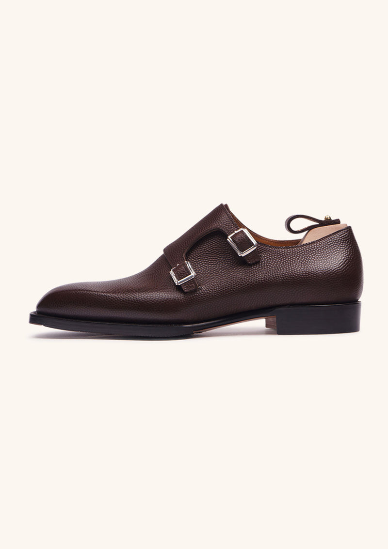 Brown Double Monk Strap Shoes