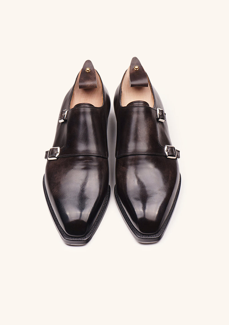 London Smoke Double Monk Straps