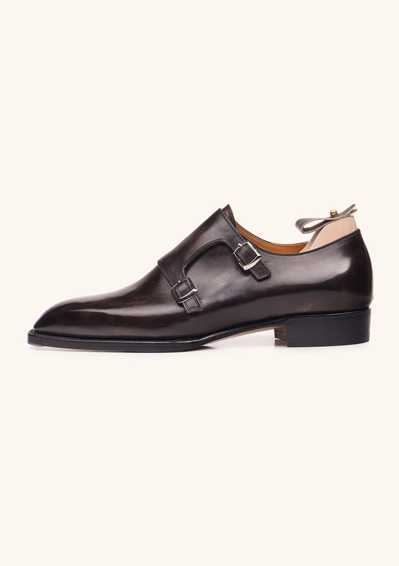 London Smoke Double Monk Straps