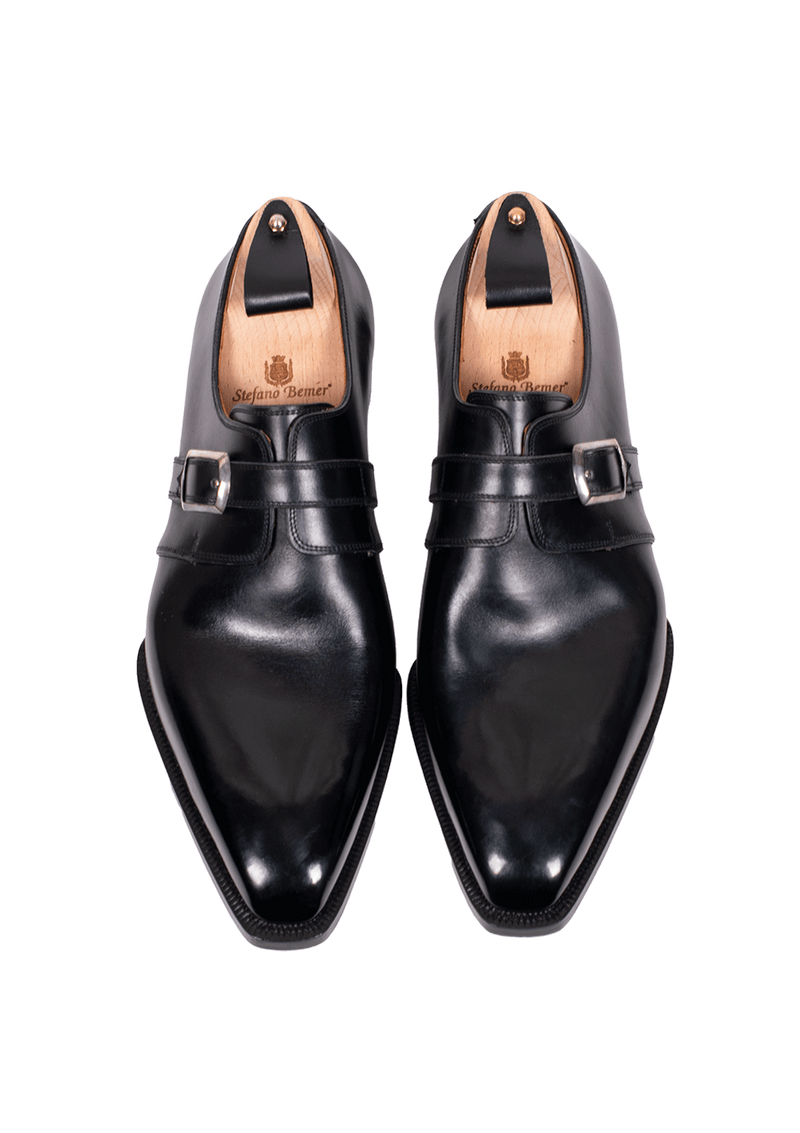 Dark Brown Single Monk Strap with Rubber Sole