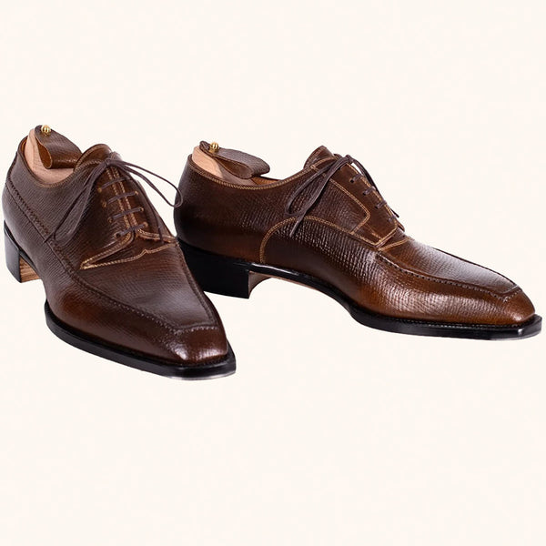 Stefano Bemer エプロンダービー　EU40.5 Brown Apron Derbies | Stefano Bemer