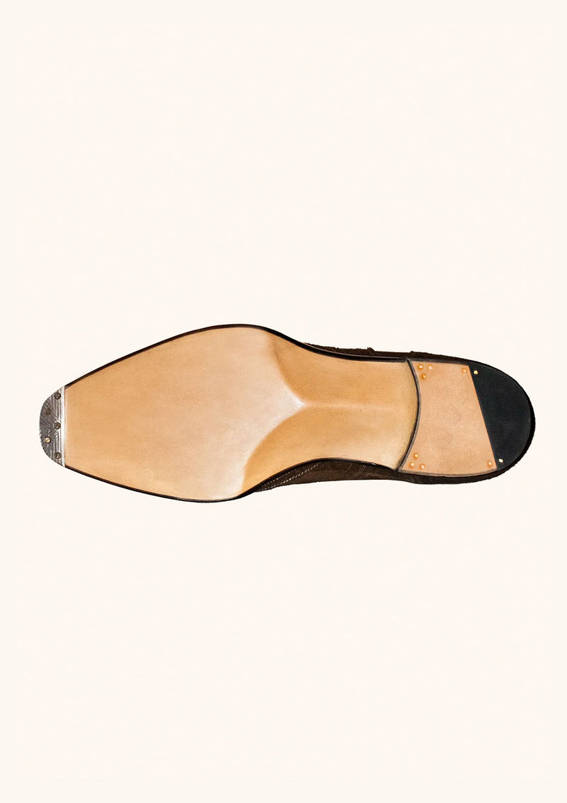 Brown Suede Wingtip Oxfords