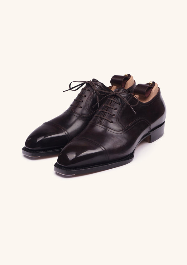 Dark Brown Cap Toe Oxfords