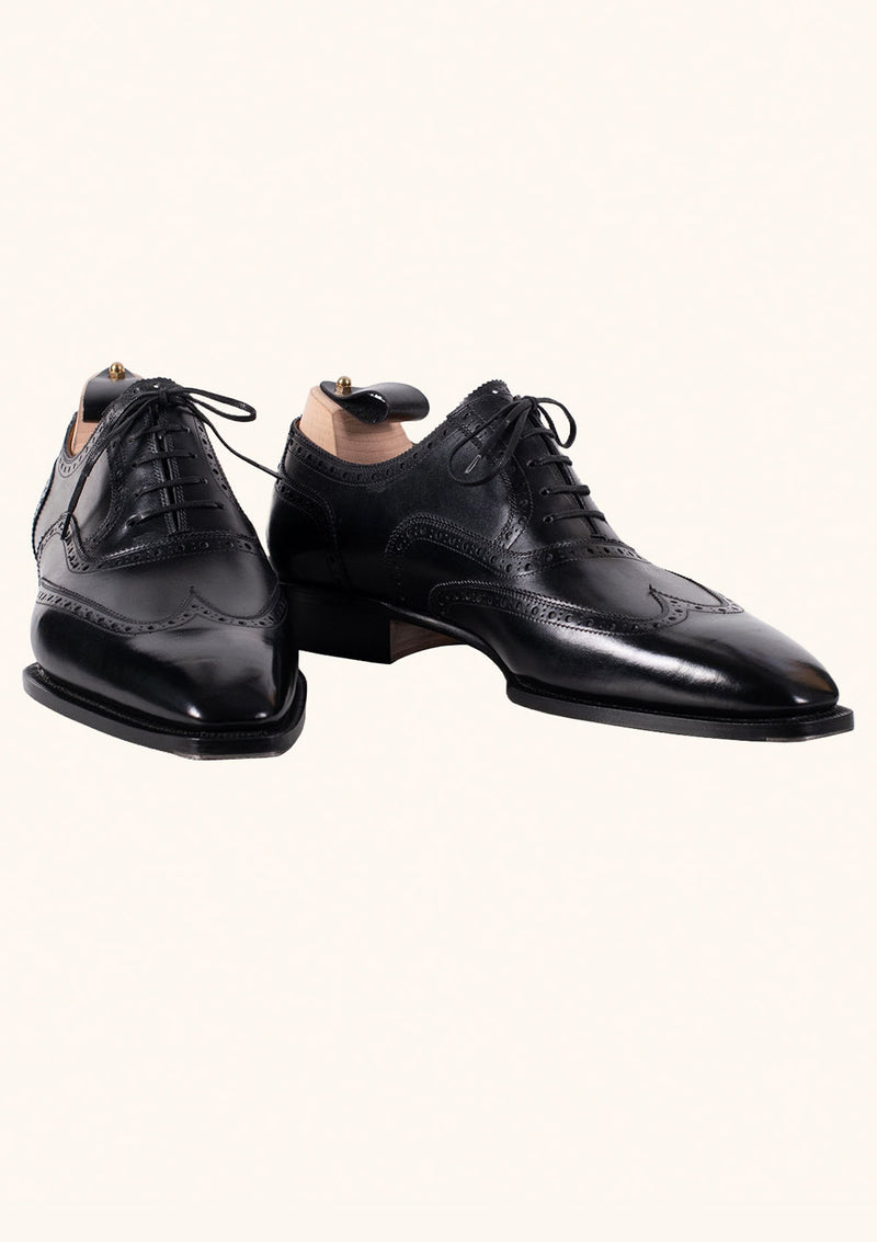 Black Brogued Wingtip Oxfords | Stefano Bemer 42.5 Black Brogued Wingtip Oxfords | Stefano Bemer 42.5