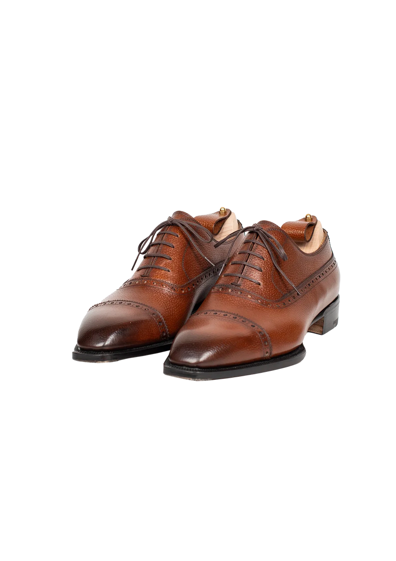 Light Brown Oxford with Brogued Cap Toe