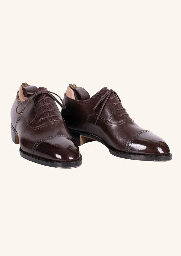 Brogued Captoe Dark Brown Oxfords