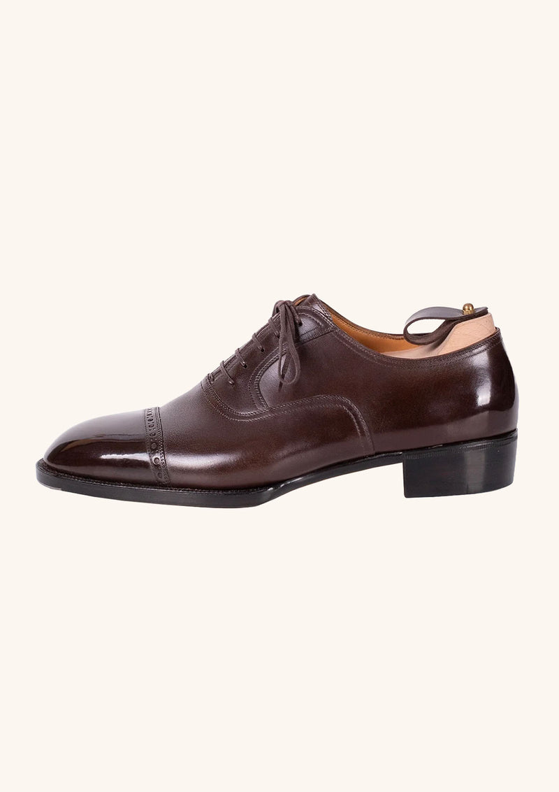 Brogued Captoe Dark Brown Oxfords