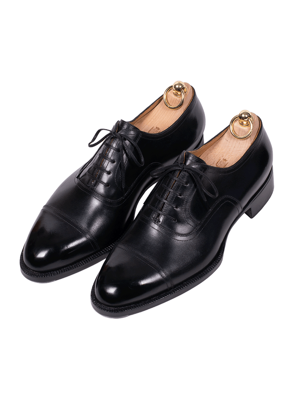 Black Captoe Oxfords