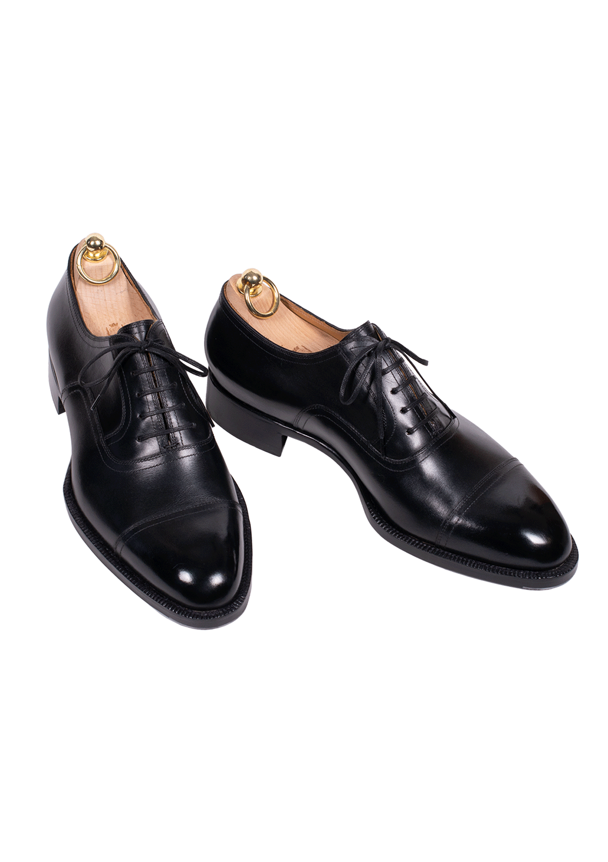 Black Captoe Oxfords