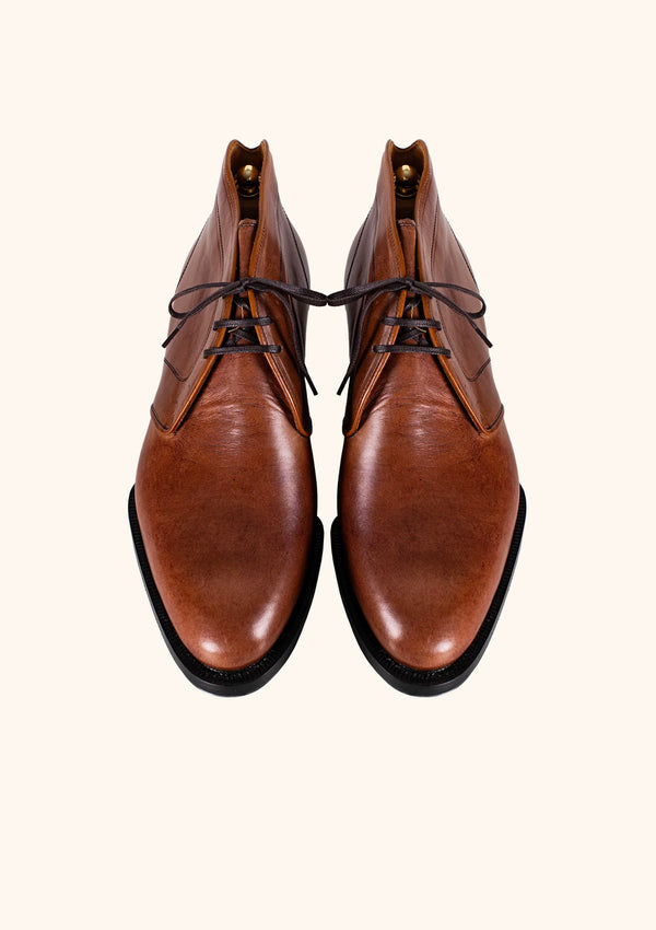 Tan Brown Chukka Boots with Rubber Sole