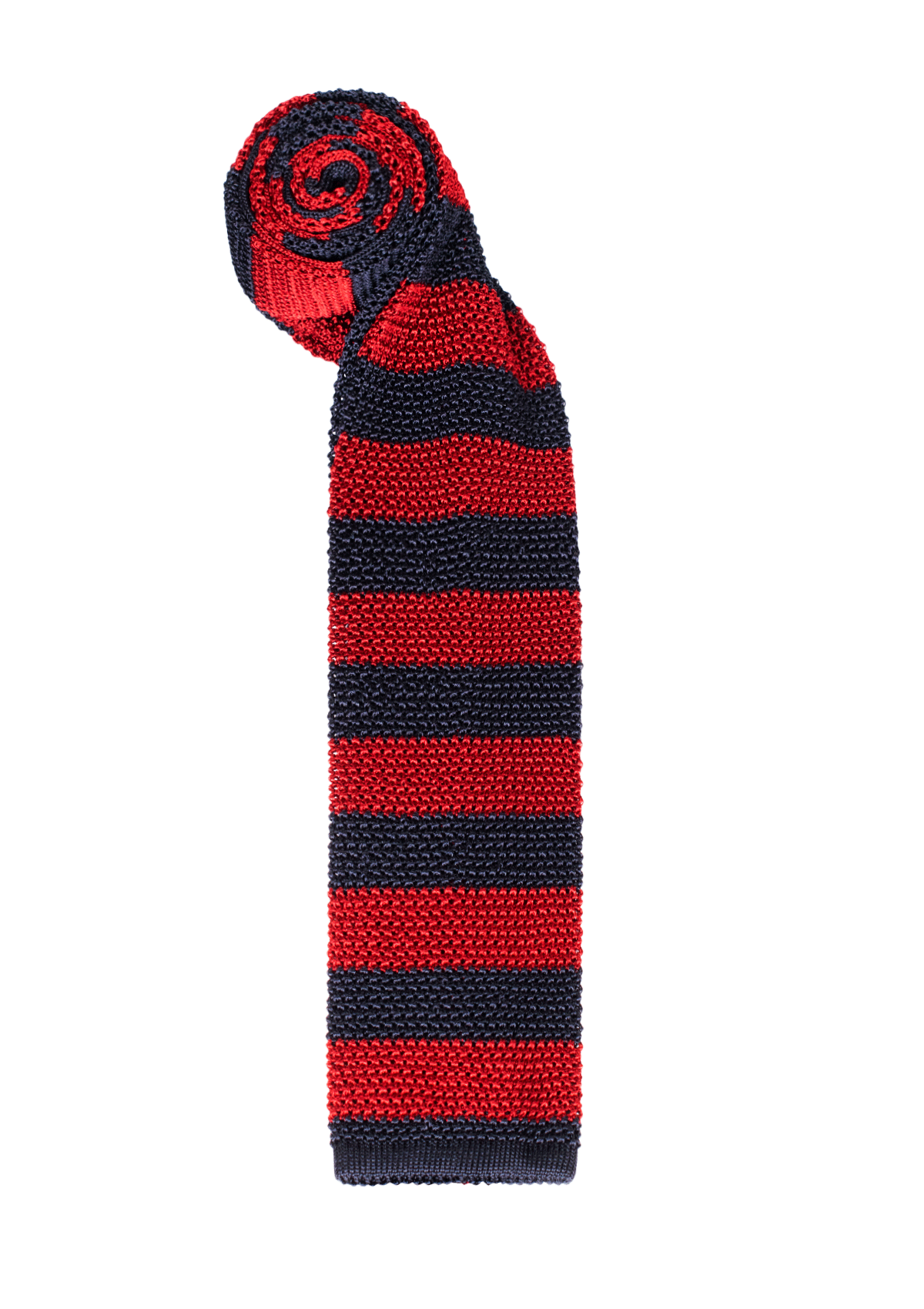 Red & Blue Stripe Silk Tie