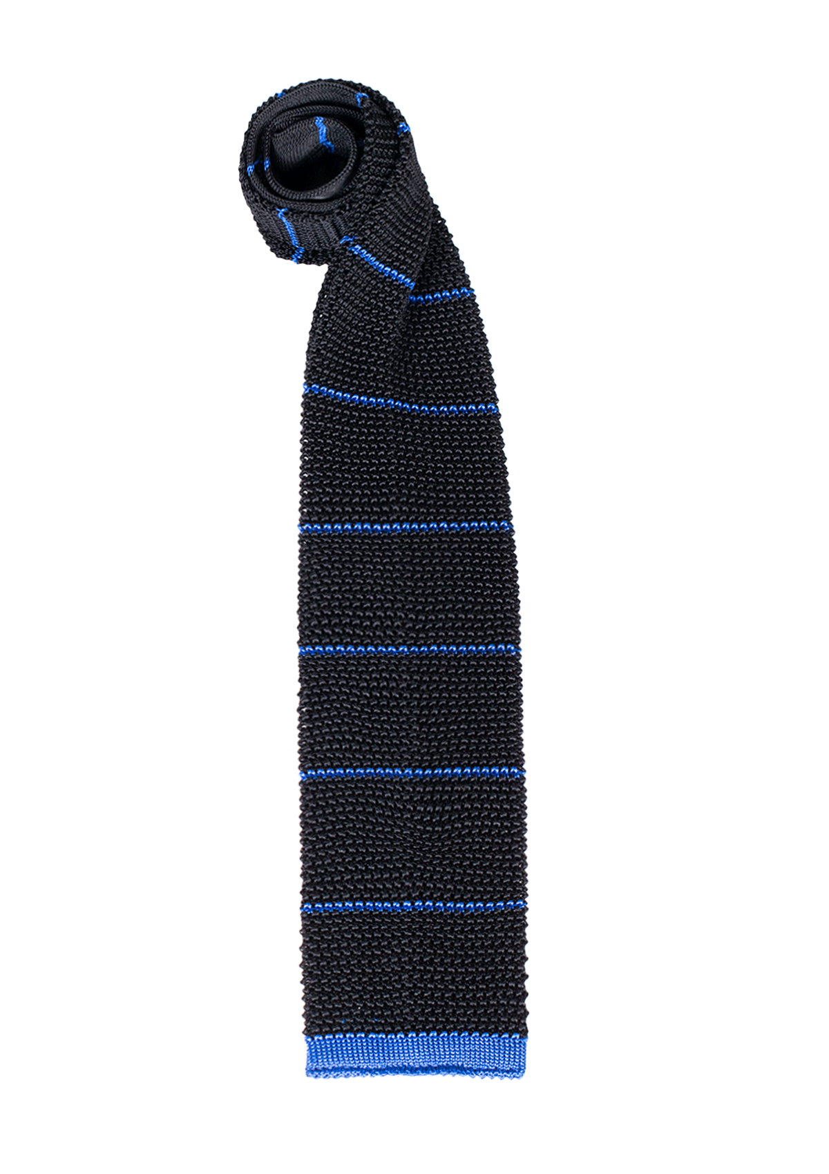 Navy & Azure Stripe Silk Tie