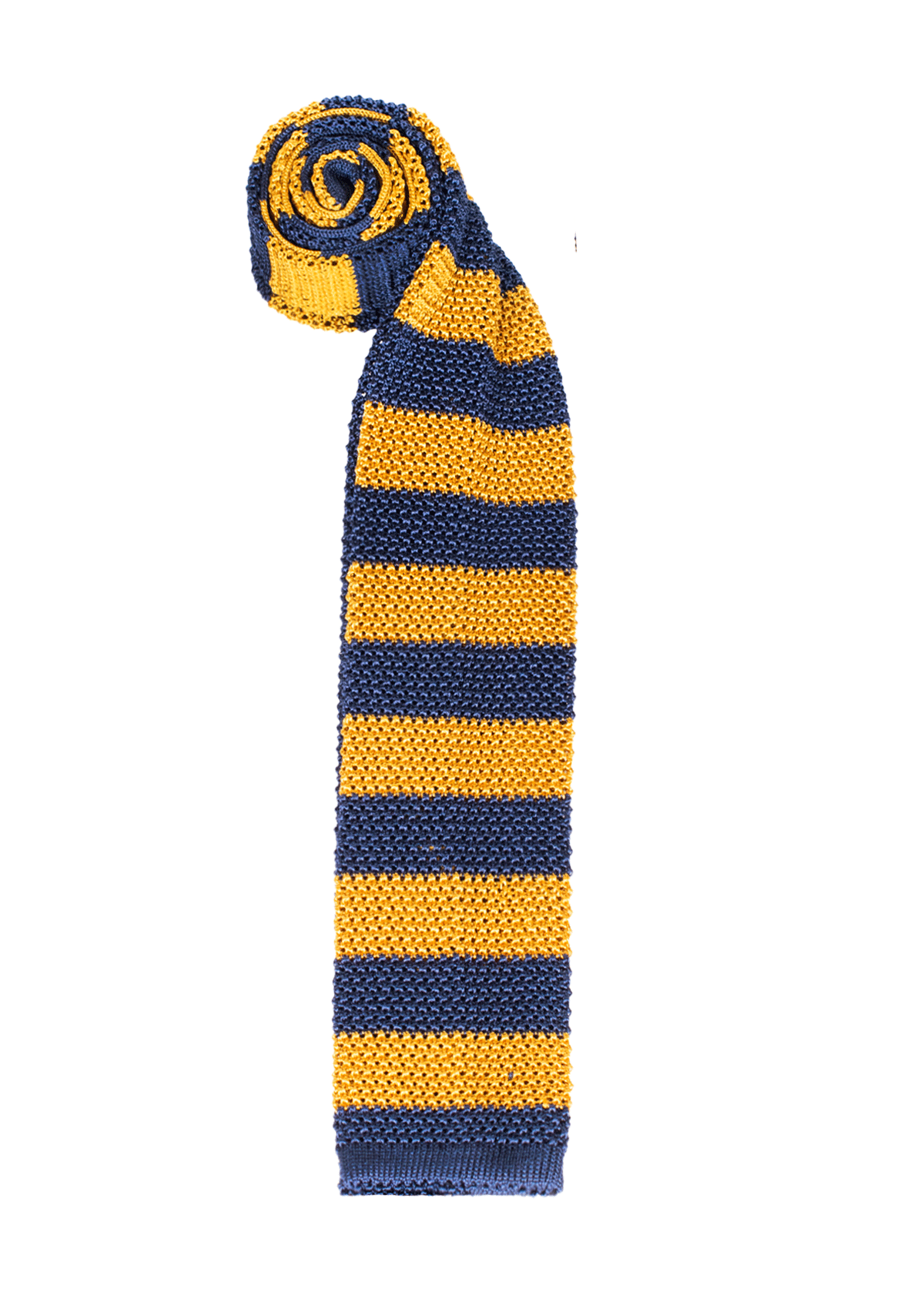 Yellow & Blue Stripe Silk Tie