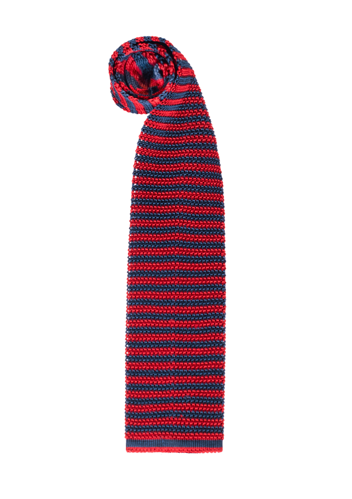 Red & Blue Micro Stripe Silk Tie