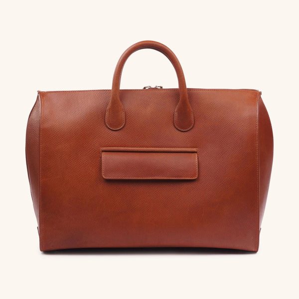 【超目玉】 Brown Document Bag in American Hatched Calfskin – Stefano Bemer バッグ