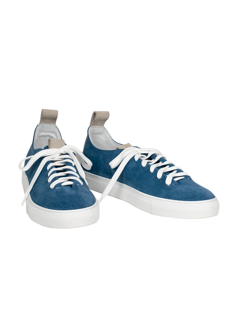 French Blue Marine Suede Wholecut Sneakers
