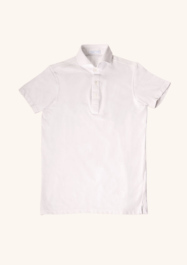 White Short Sleeved Polo Shirt