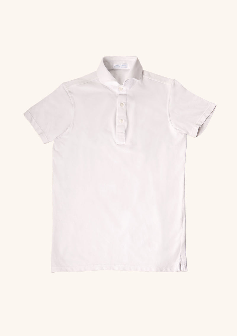 White Short Sleeved Polo Shirt