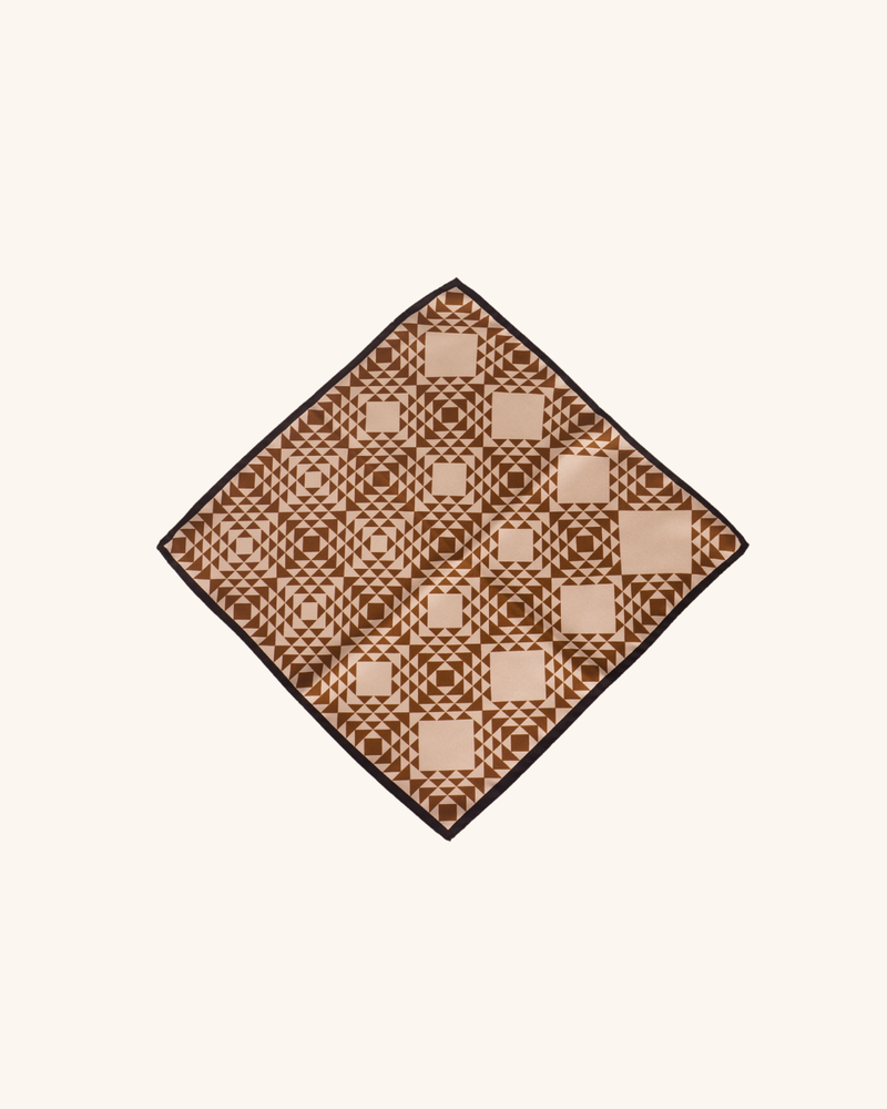 Geometric Print Pocket Square