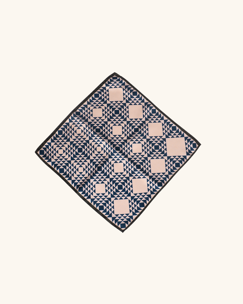 Geometric Print Pocket Square
