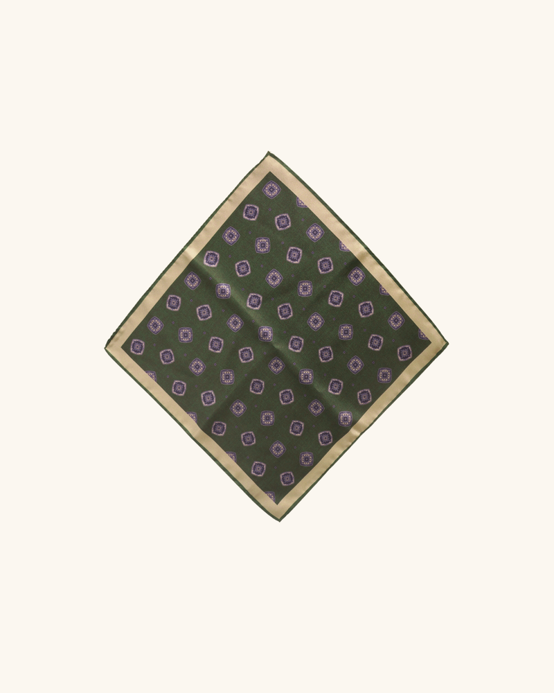 Geometric Print Pocket Square