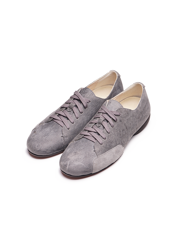 Grey Driving Derby Shoes
